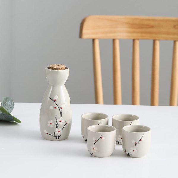 SAKE DRINKING GLASS SET OF 5