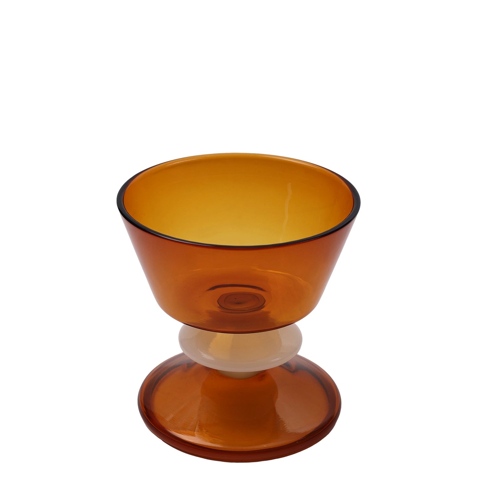 Handcrafted amber Elegant Cocktail Glass - set of 2 - Image 3