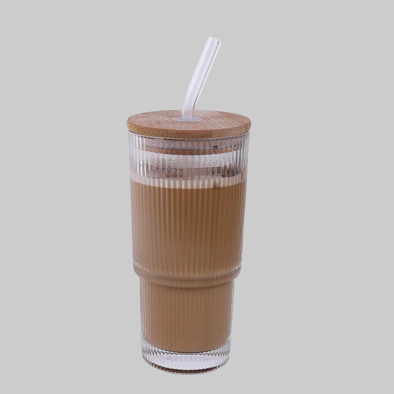 Striped Glass Straw Tumble - Set Of 4 - Image 2