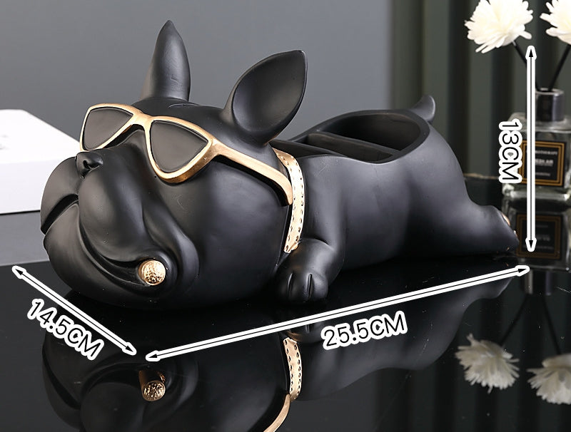 FRENCH BULL DOG STORAGE BOX AND TISSUE HOLDER - Image 8