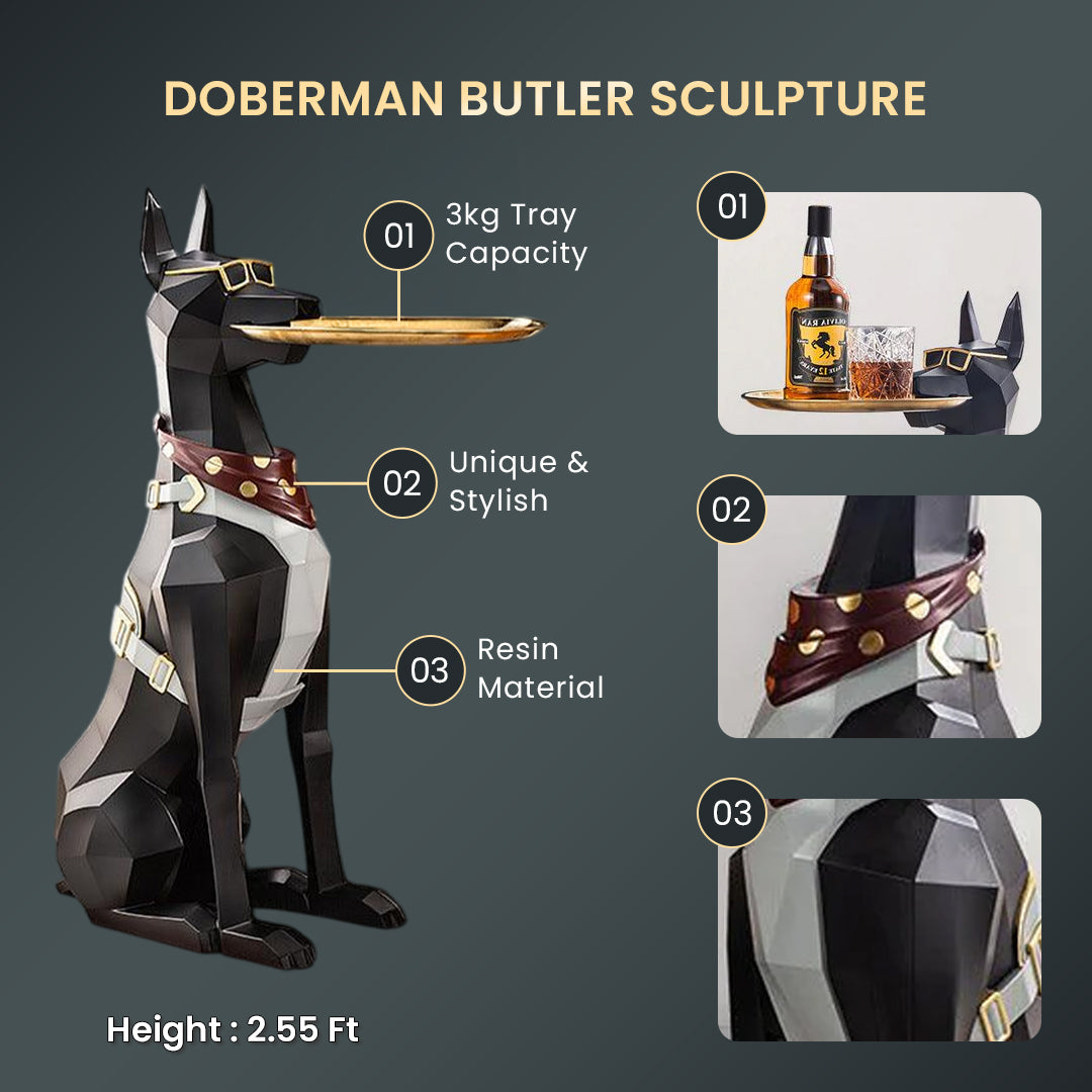 DOBERMAN BUTLER SCULPTURE - Image 5