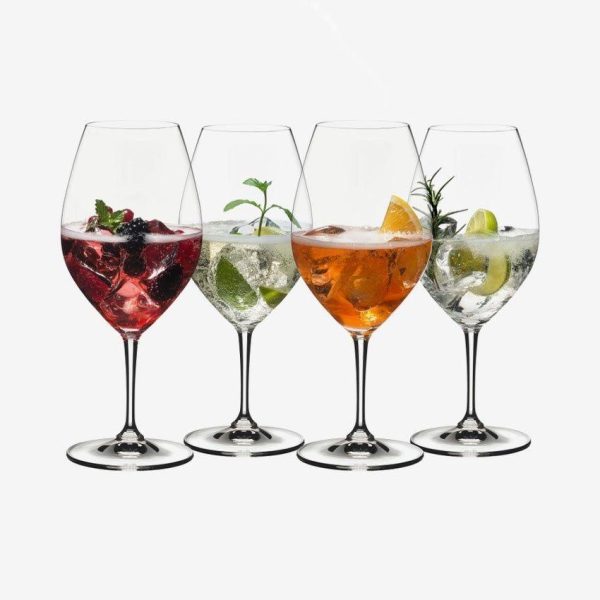 MADE IN GERMANY - RIEDEL APERITIVE CRYSTAL GLASSES - SET OF 4