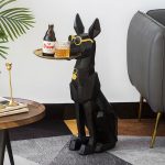 The Lean Dog Figurine With Tray