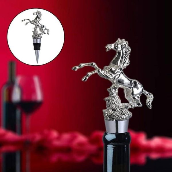 Galloping Horse Bottle Stopper - Set Of 2