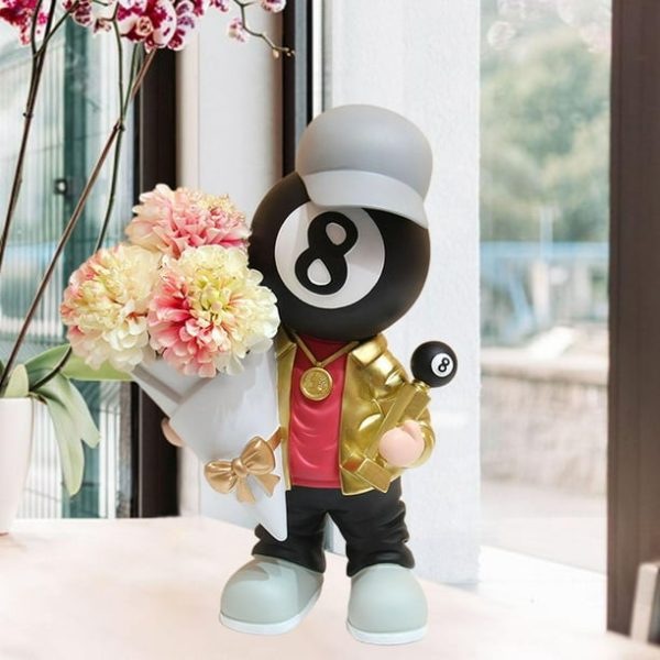 Billiards Character Flower Vase