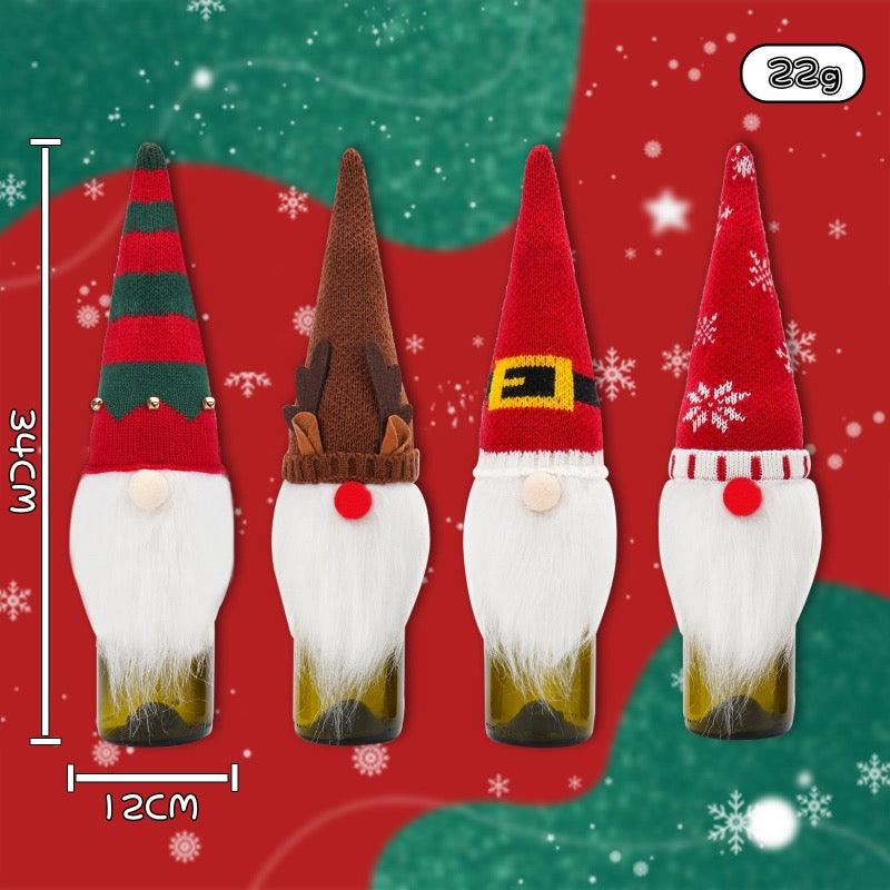 CHRISTMAS WINE BOTTLE COVER - Set Of 4 - Image 4