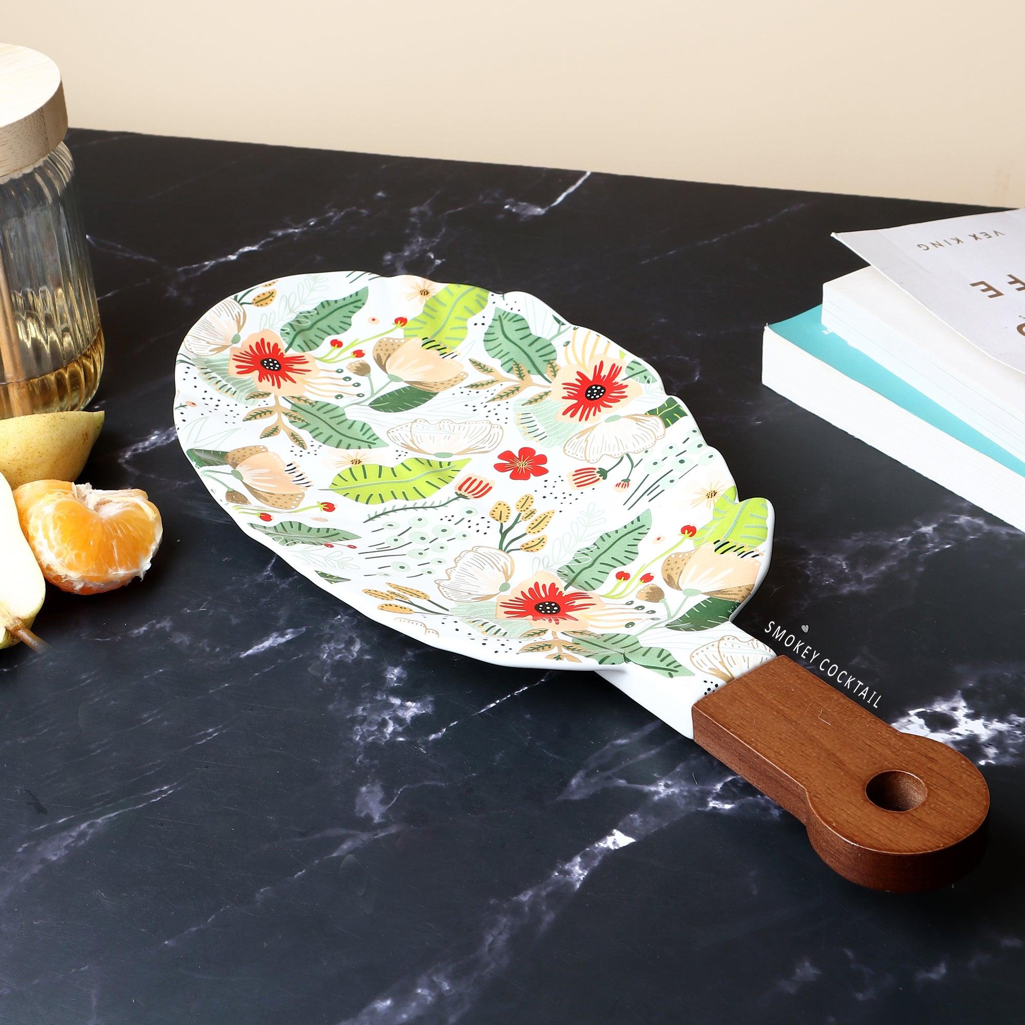 Floral Serving Platter