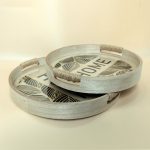 Wooden Decorative Serving Trays - Set Of 2