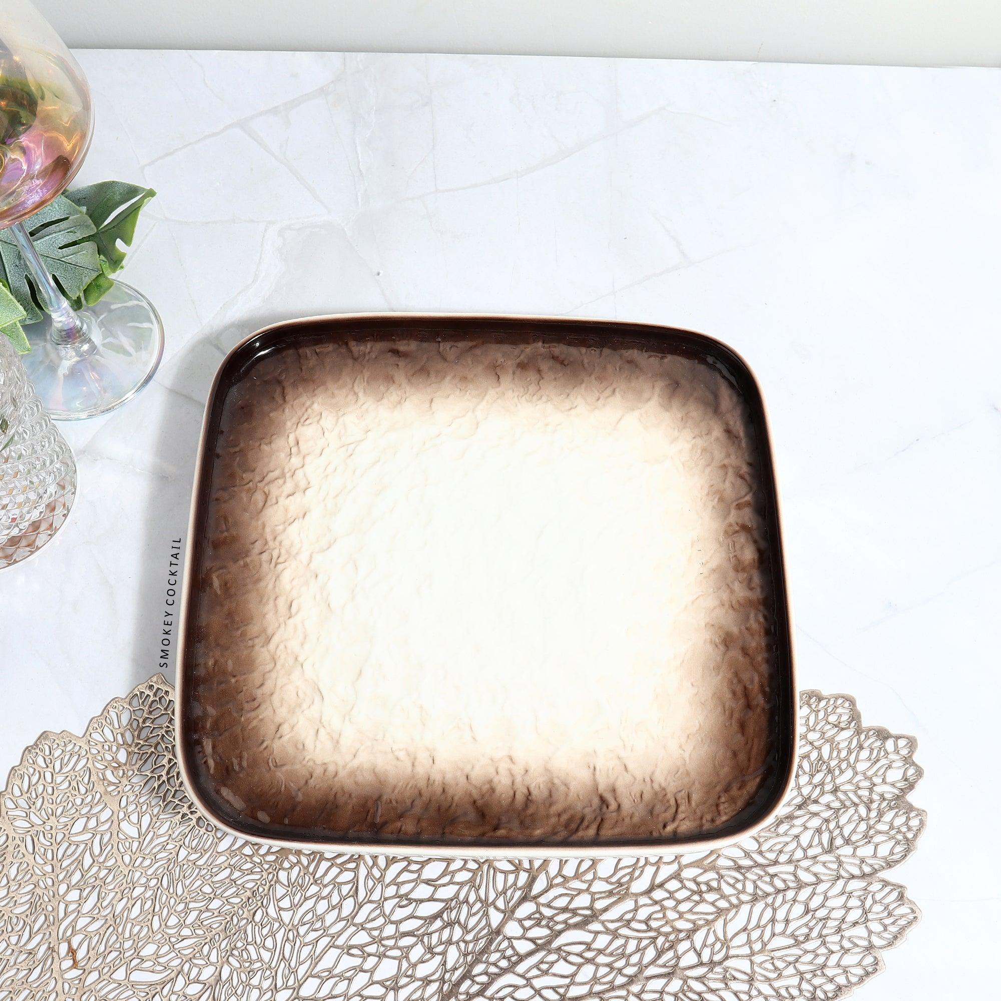 Ombre Serving Platters - Brown - Image 7