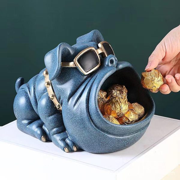 Open Mouth Bulldog Figurine