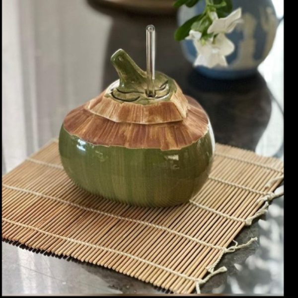 CREATIVE COCONUT SHAPE COCKTAIL BOWL - SET OF 2