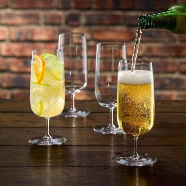 LSA Borough Pilsner Crystal Glass - Set of 4 - Made in Poland