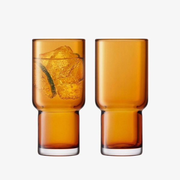LSA Utility Crystal Highball Glass - Set of 2 - Made In Poland