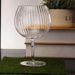 Striped Elegance Gin Goblet