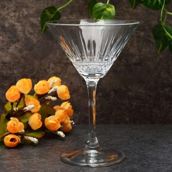 Elegant Stem Martini Glass - Set Of 4