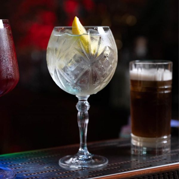 made in italy - melodia ballon crystal glass - set of 2