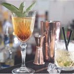 made in italy - alkemist cocktail crystal glass - set of 2