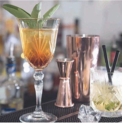 made in italy - alkemist cocktail crystal glass - set of 2