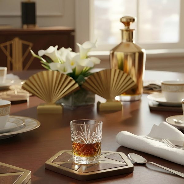 made in italy - melodia shot liqueur crystal glass - set of 6