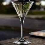 made in italy - timeless Martini crystal glass - set of 2