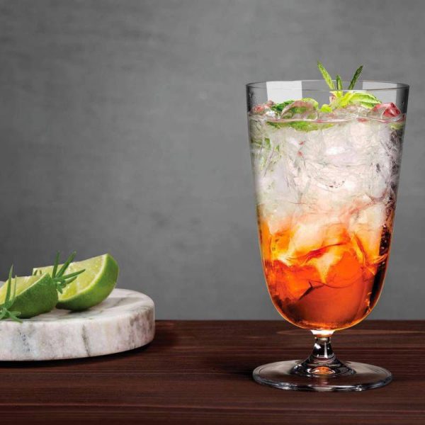 made in turkey - crystal thin tall cocktail glass - set of 2
