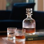da vinci hand-cut crystal decanter glass - set of 3