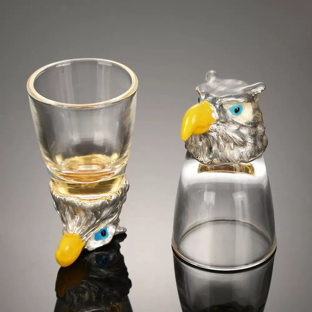 Safari Animal Head Shotglass - Set Of 6 (Gift Box) - Image 6