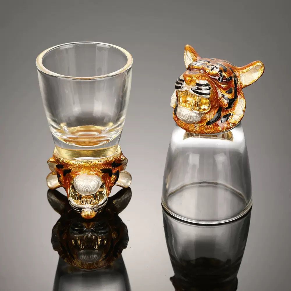 Safari Animal Head Shotglass - Set Of 6 (Gift Box) - Image 4