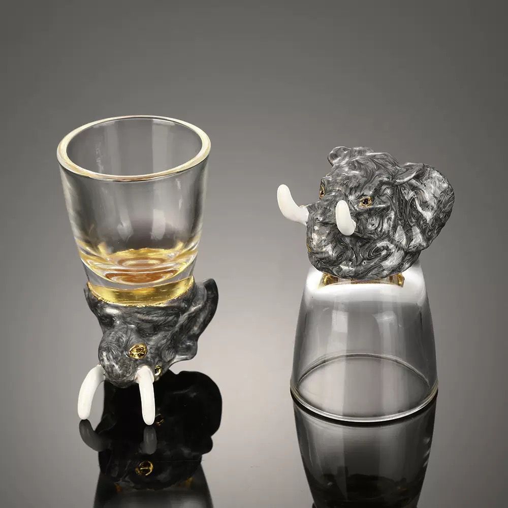 Safari Animal Head Shotglass - Set Of 6 (Gift Box) - Image 5