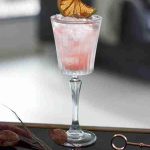 made in italy - timeless Calice cocktail crystal glass - set of 2