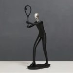 Badminton Player Sculpture