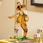 Artisan Crafted Crystal Dog Decor
