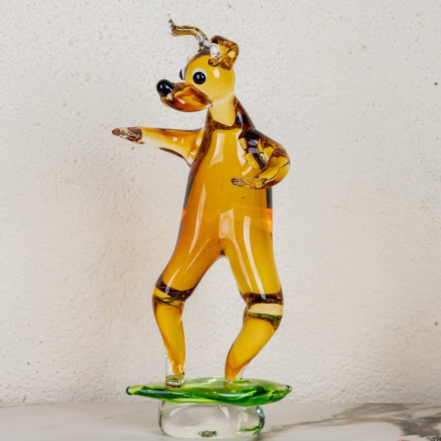 Artisan Crafted Crystal Dog Decor - Image 2