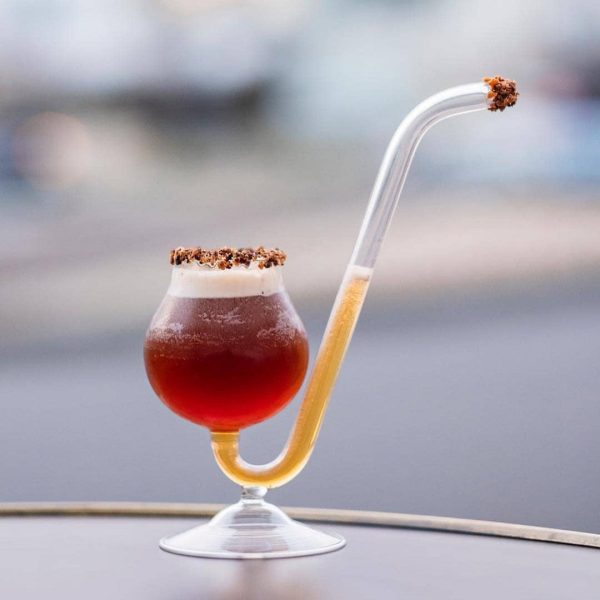 Premium Straw Cocktail Glass - Set Of 2