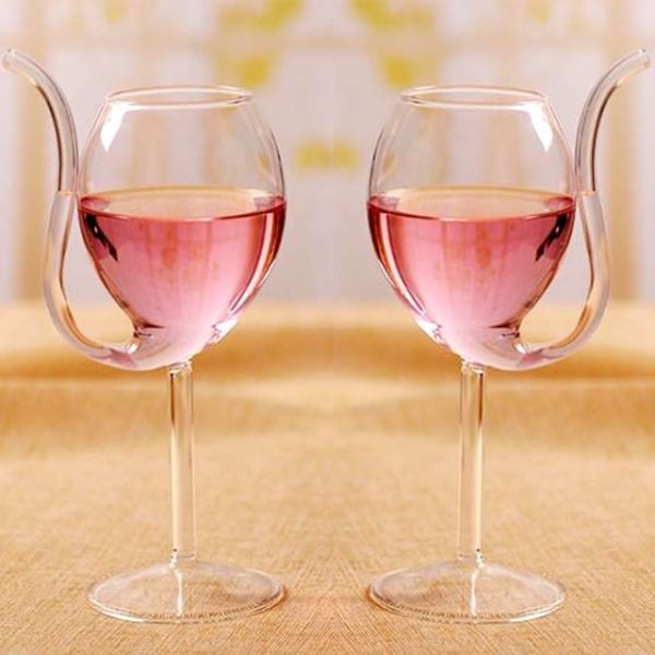 Stem Straw Cocktail Glass - Set Of 2
