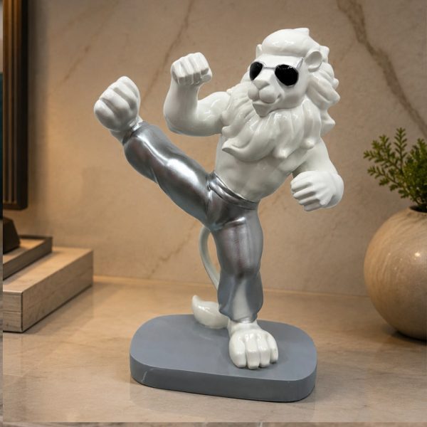 Playful Lion Decor Piece