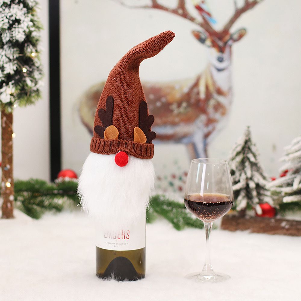 CHRISTMAS WINE BOTTLE COVER - Set Of 4 - Image 5