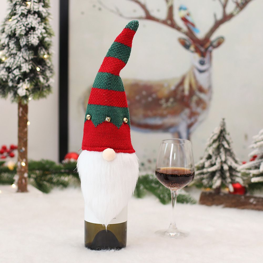 CHRISTMAS WINE BOTTLE COVER - Set Of 4 - Image 6