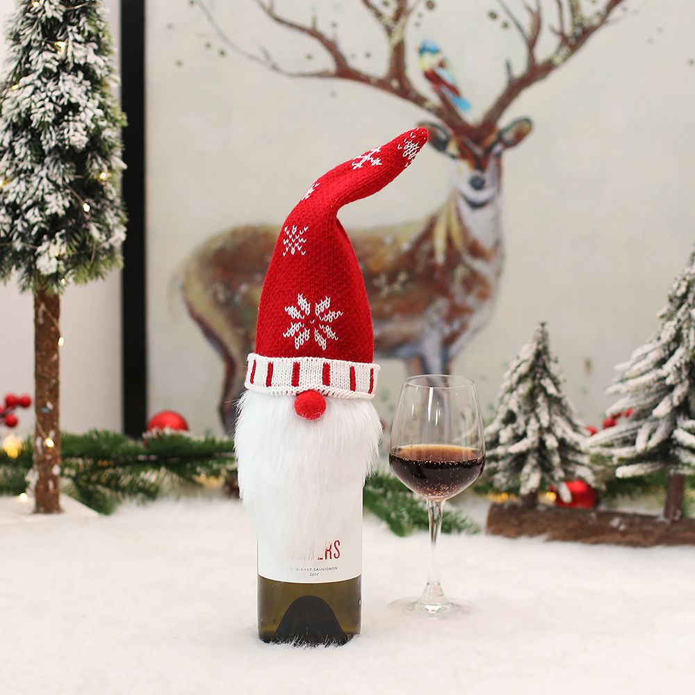 CHRISTMAS WINE BOTTLE COVER - Set Of 4 - Image 8