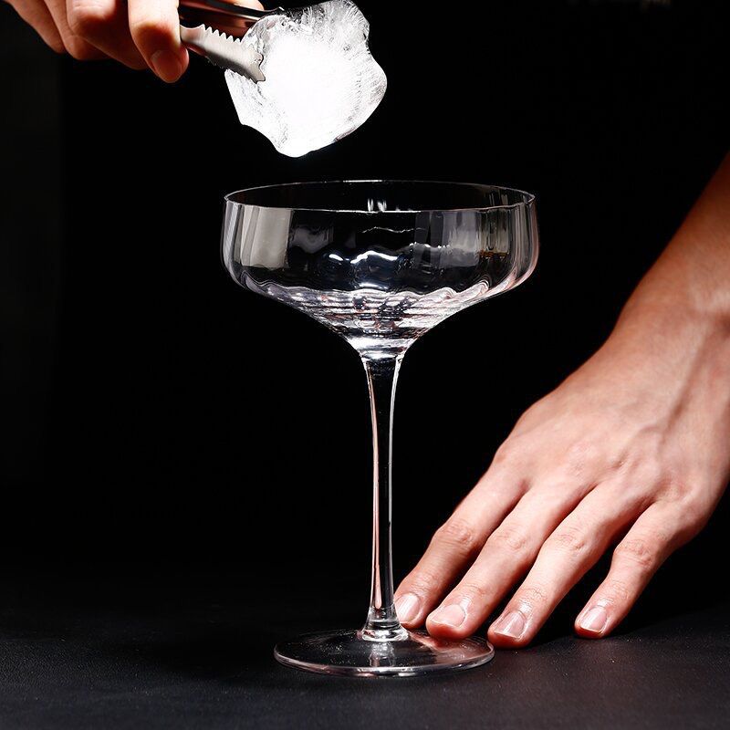 Modern Stripe Cocktail Coupe Glass - Set Of 6 - Image 2