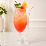 straw cocktail glass - set of 2