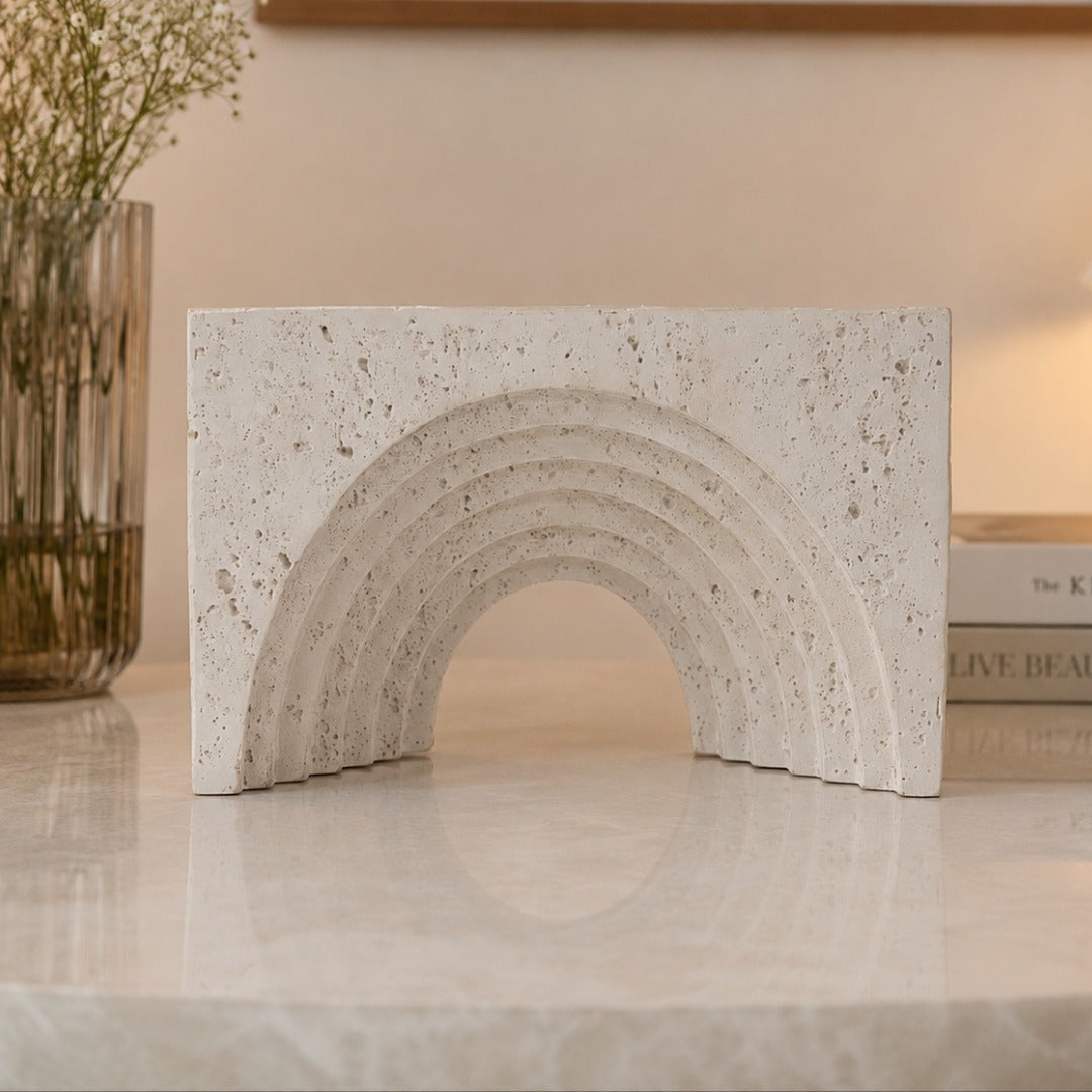 Layered Arch Sculpture Decor - Image 2