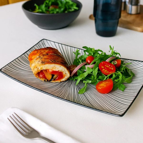 Modern Rectangle Dining Platter - Set Of 2