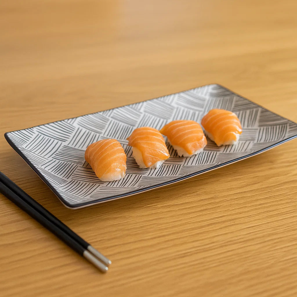 Modern Rectangle Dining Platter - Set Of 2 - Image 3