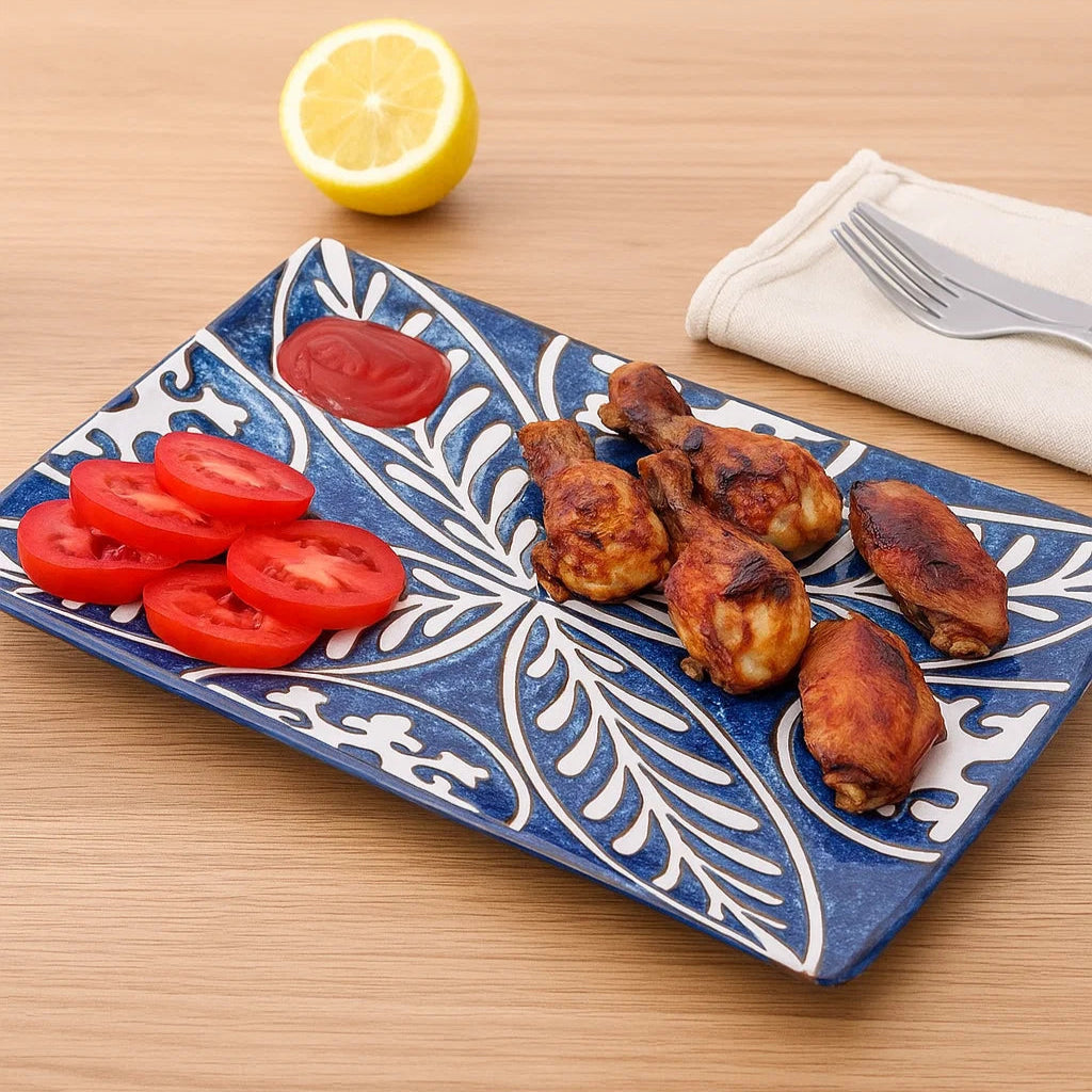 Modern Rectangle Dining Platter - Set Of 2 - Image 5