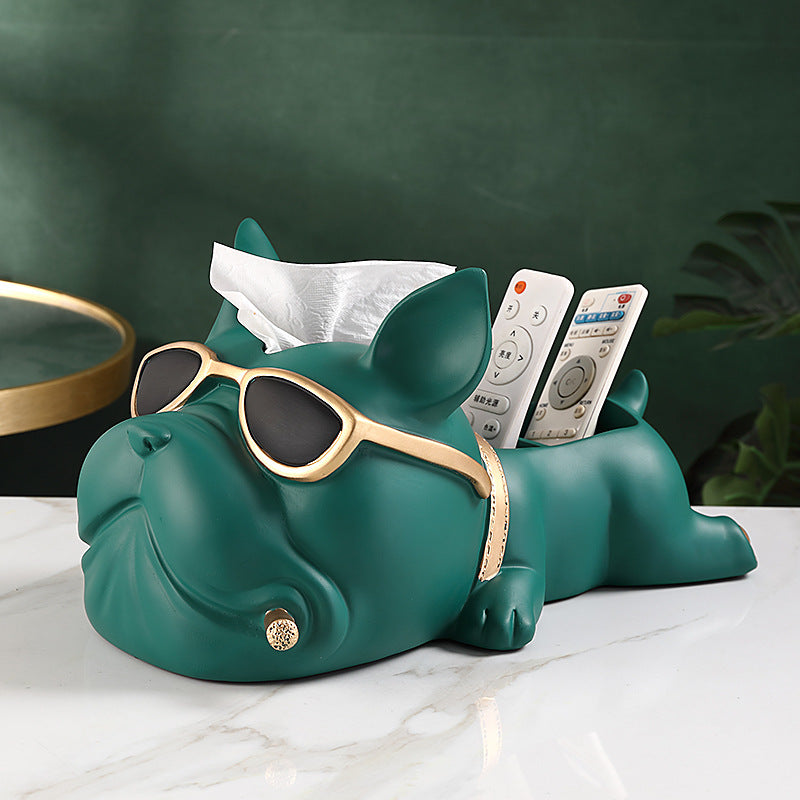 FRENCH BULL DOG STORAGE BOX AND TISSUE HOLDER - Image 5