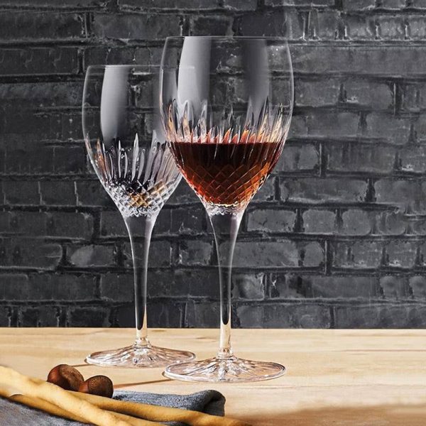 CHIANTI WINE CRYSTAL GLASS - SET OF 4 - MADE IN ITALY