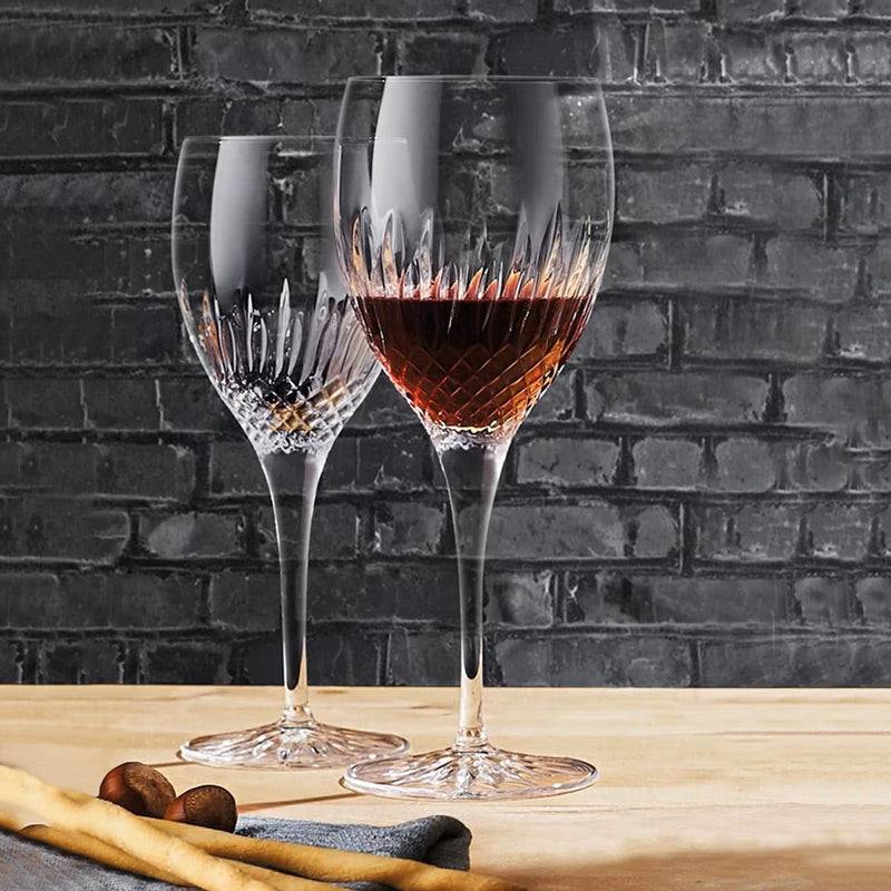 CHIANTI WINE CRYSTAL GLASS - SET OF 4 - MADE IN ITALY