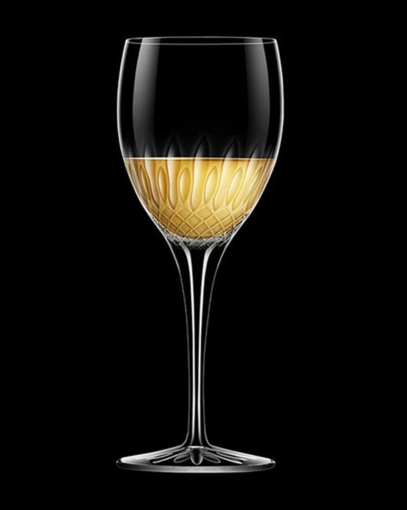CHIANTI WINE CRYSTAL GLASS - SET OF 4 - MADE IN ITALY - Image 2