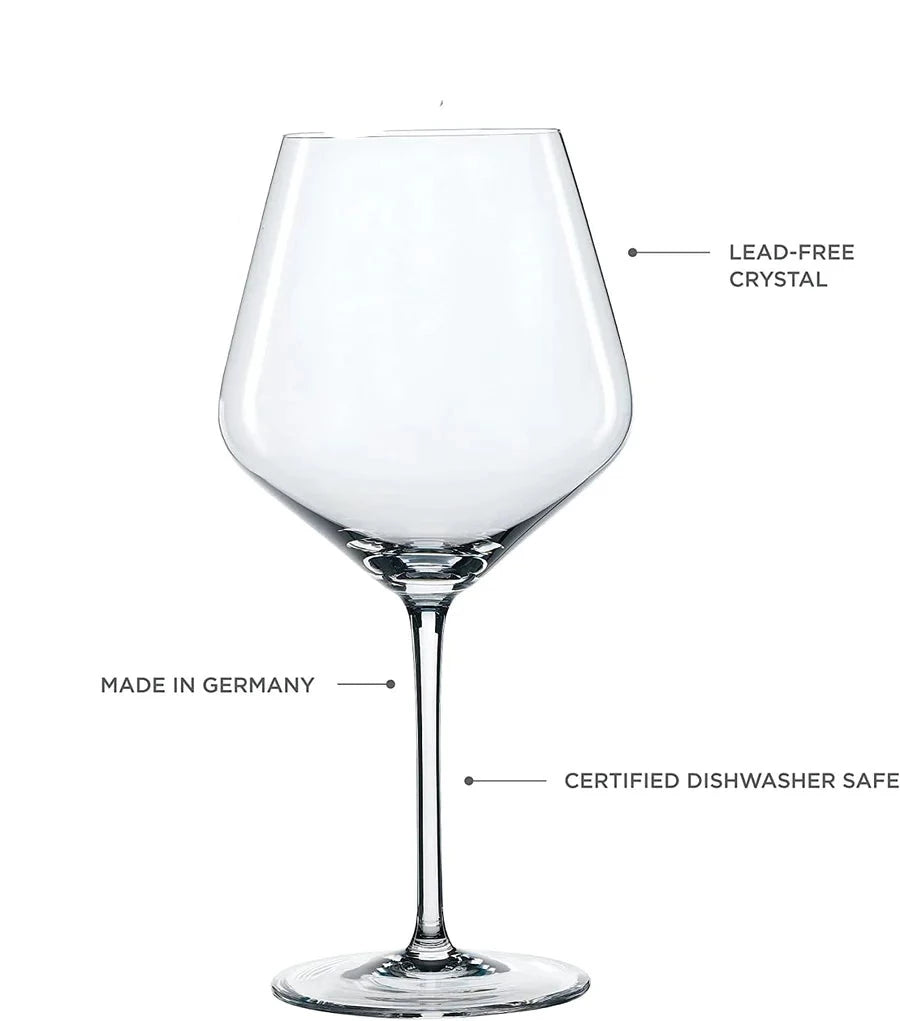 BURGUNDY WINE CRYSTAL GLASS - SET OF 4-MADE IN GERMANY - Image 3